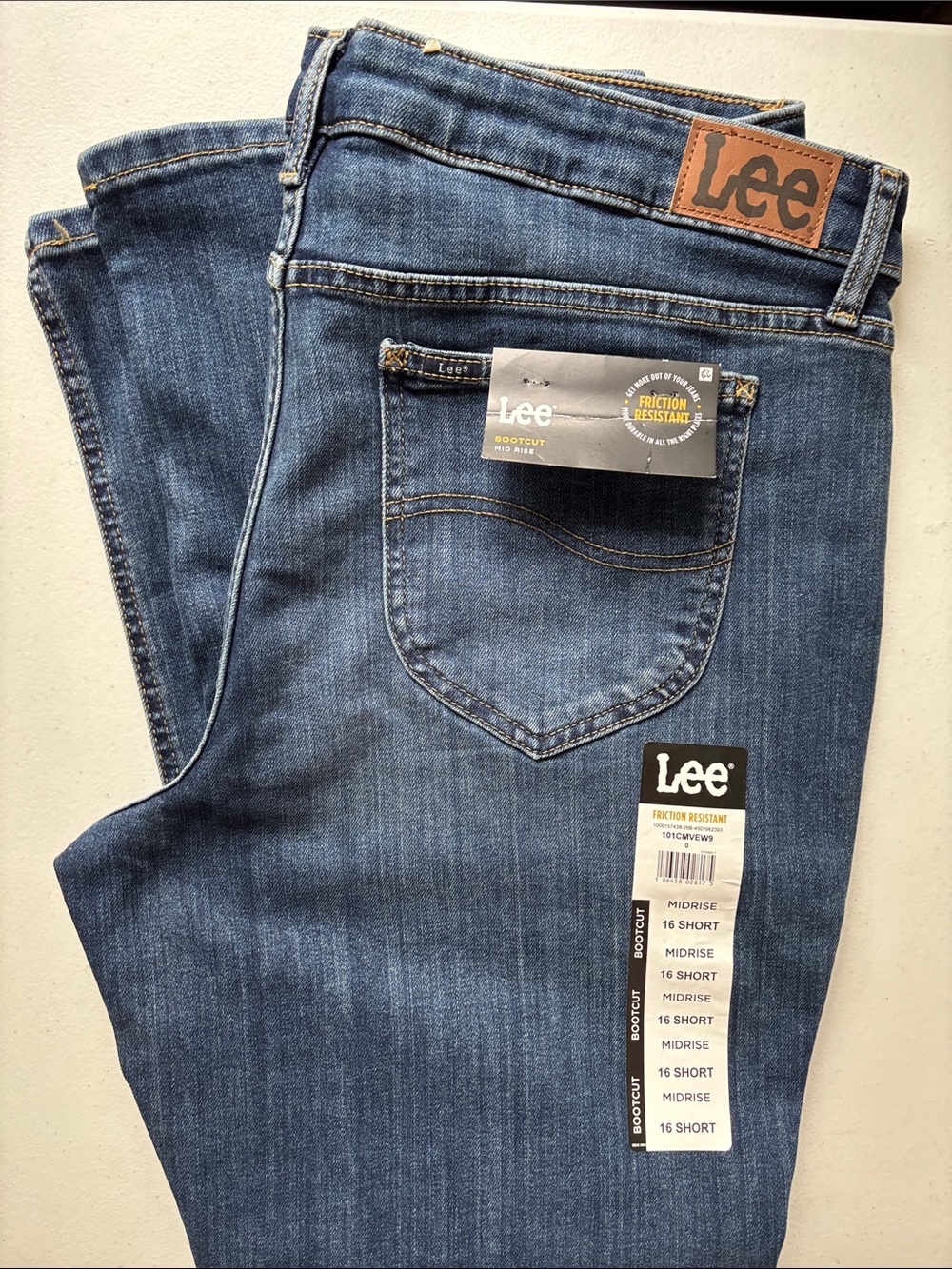 Lee Women's Bootcut Jeans in Medium Blue Denim